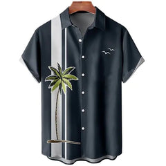 3D Coconut Tree Hawaiian Shirts For Men