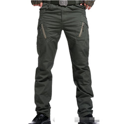 Mens Tactical Pants Multiple Pocket Elasticity Military