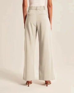 Wide-Leg Trousers with Pockets