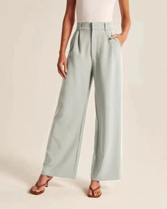 Wide-Leg Trousers with Pockets