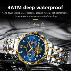 POEDAGAR Luxury Waterproof Luminous Quartz Watch