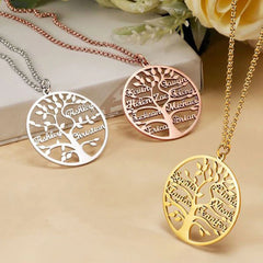 Personalized Tree Of Life Necklace