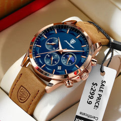 Men Luxury Sports Quartz Watch  Waterproof