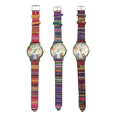 Multicolour Rainbow Pattern Women's Watch