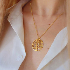 Personalized Tree Of Life Necklace