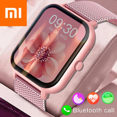 Womens SmartWatch Android IOS Waterproof Bluetooth Music Full Touch Clock