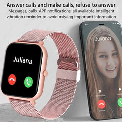 Womens SmartWatch Android IOS Waterproof Bluetooth Music Full Touch Clock