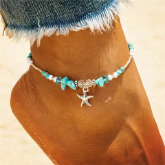 Sea Shell Beads Multilayer Anklets