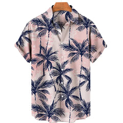 3D Coconut Tree Hawaiian Shirts For Men