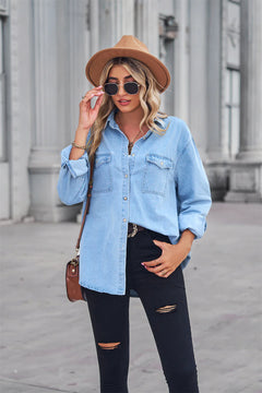 Slim Fit Denim Shirt