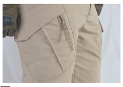 Mens Tactical Pants Multiple Pocket Elasticity Military