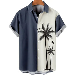 3D Coconut Tree Hawaiian Shirts For Men