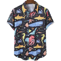 3D Coconut Tree Hawaiian Shirts For Men