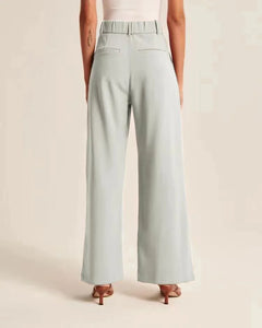 Wide-Leg Trousers with Pockets