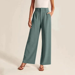 Wide-Leg Trousers with Pockets